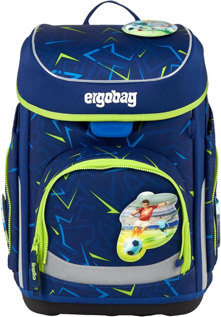 ergobag Schulranzen-Set cubo Set Spitzenreitbär - Dunkelblau Einheitsgrösse Spitzenreitbär - Dunkelb