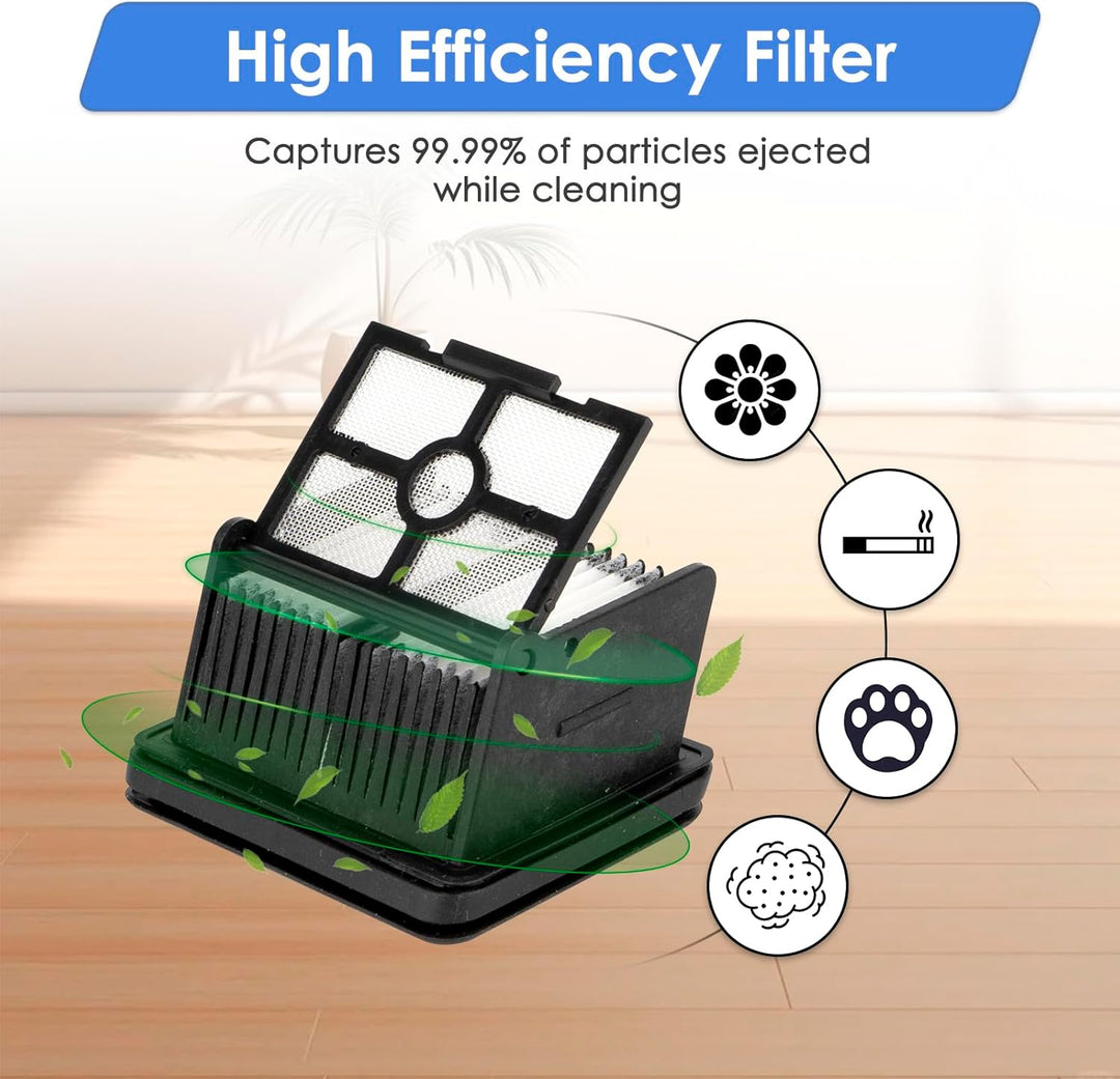 (3 Stück) H15 Pro Ersatz-Bürstenwalzen und HEPA-Filter Kompatibel mit Dreame H15 Pro/ H15 Mix/ H12 P