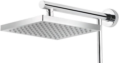 Duschsystem Regendusche mit Einhebelmischer und Kopfbrause eckig chrom von Schulte, Eckig