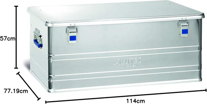 ALUTEC Aluminiumbox Comfort 140 (Inhalt 140 l, Innenmasse (LxBxH) 870 X 460 X 350 mm, Staub-/spritzw