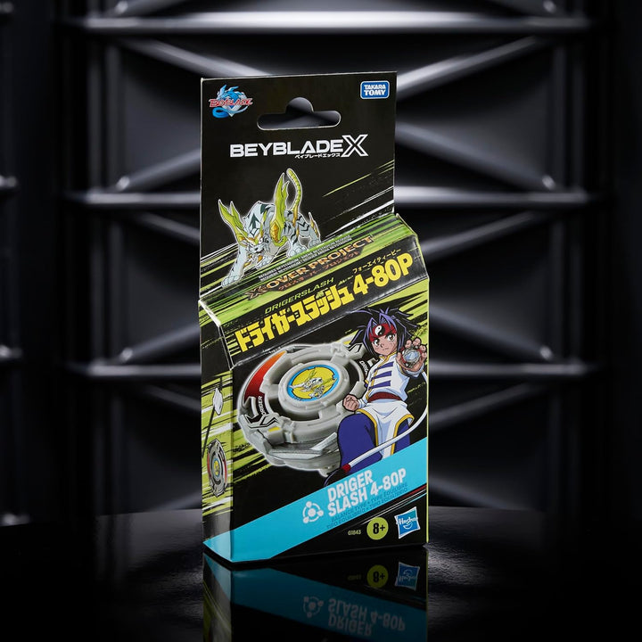 Beyblade X X-Over Project Driger Slash 4-80P Starter Pack Set with Takara Tomy Balance Type Top and