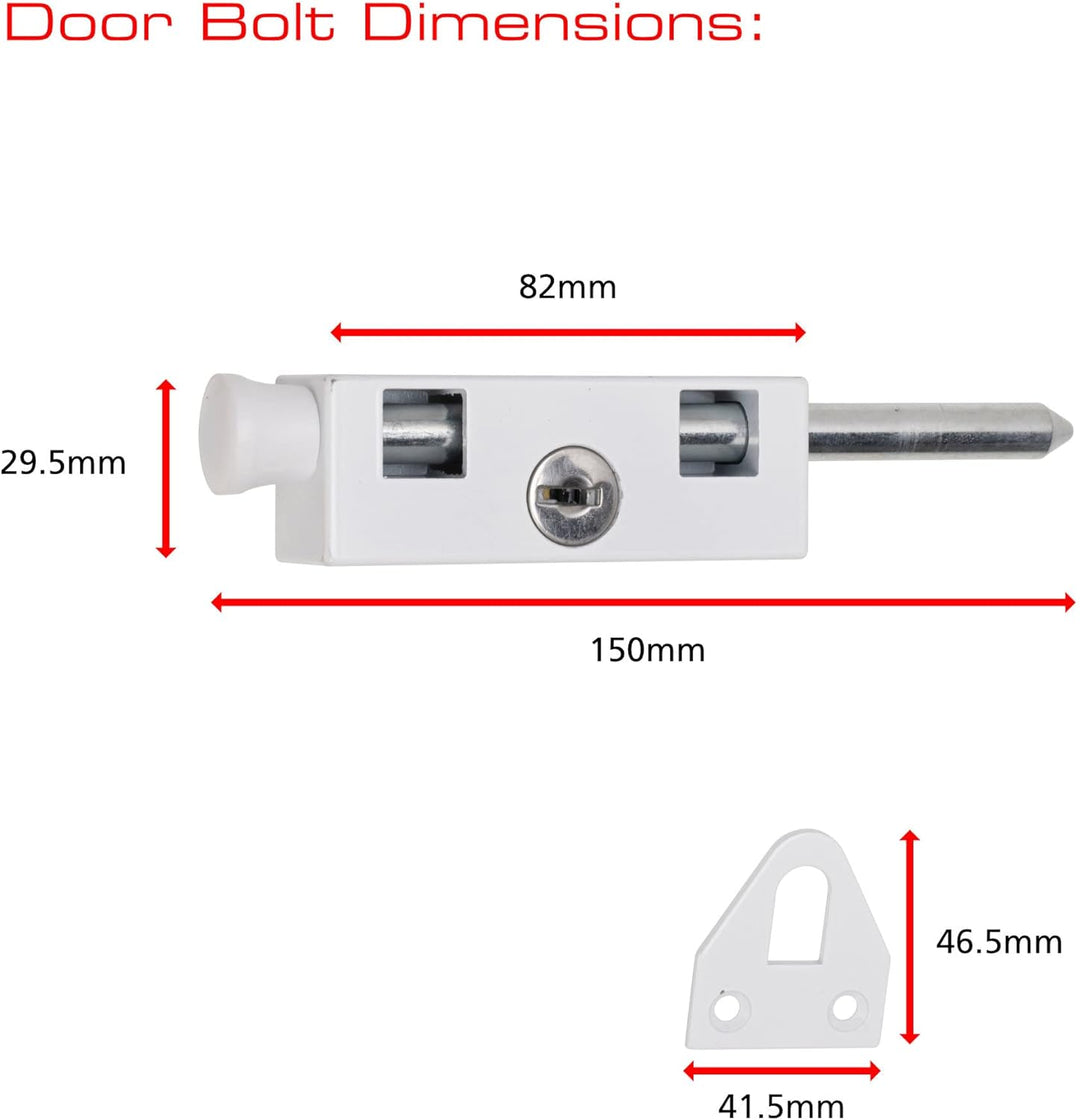 Sterling plw202 Mehrzweck Tür Bolzen, Weiss