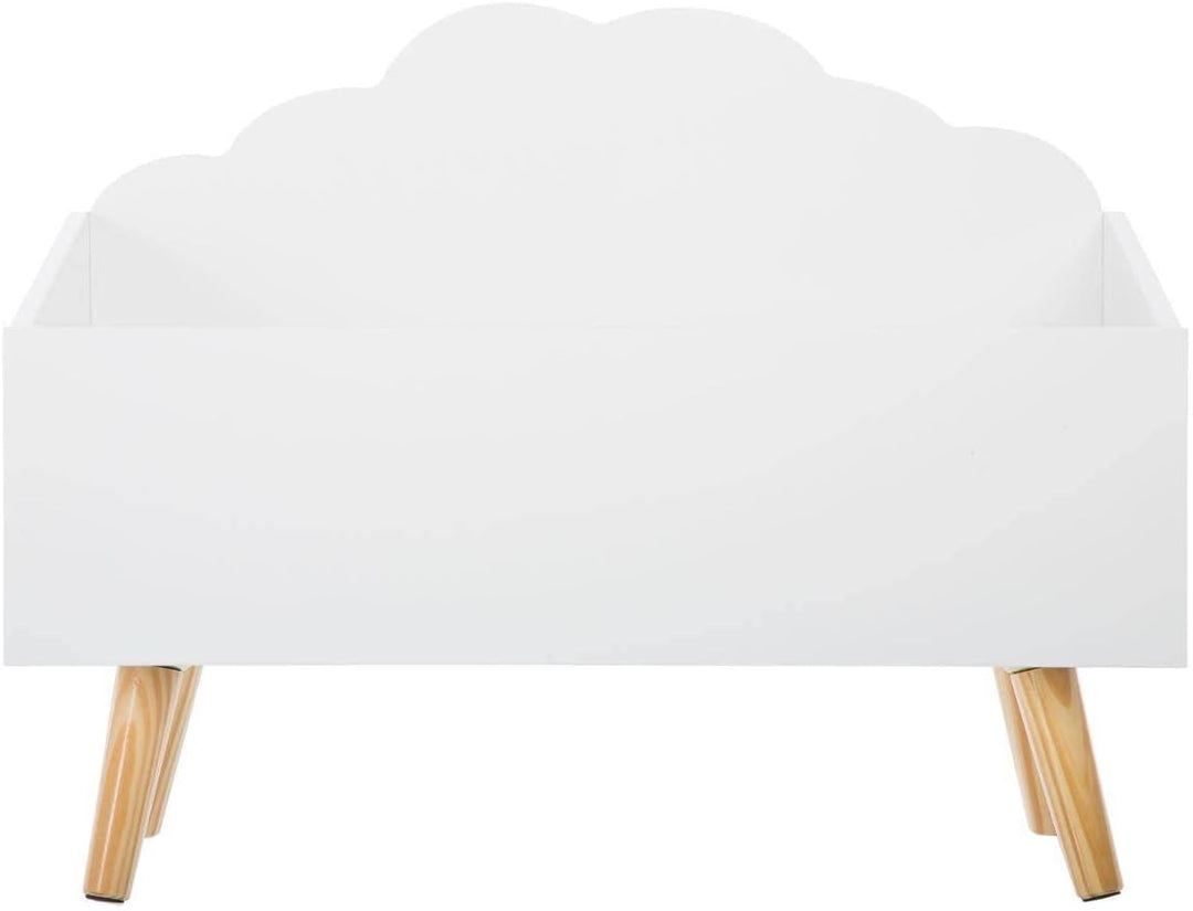 Kindertruhe Wolke weiss - Weiss - Atmosphera créateur d'intérieur L. 58 x l. 45 x H. 28 cm Weiss, L.