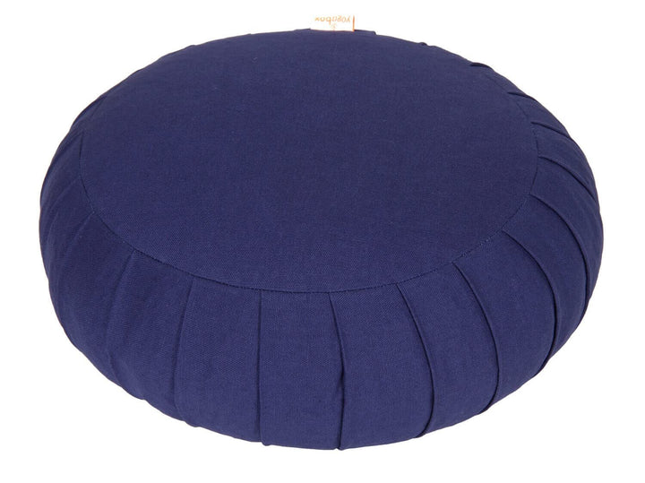Yogabox Meditationskissen/Yogakissen Zafu Basic mit Zip dunkelblau, dunkelblau