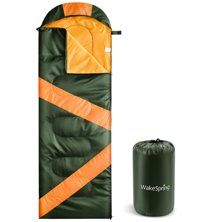 Schlafsack Sommer Erwachsene, 2-in-1 Leichter Deckenschlafsack Camping koppelbar, mit Fussreissversc