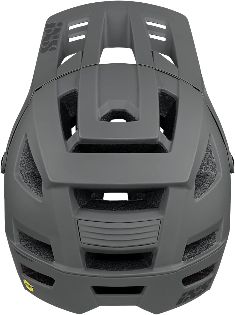 IXS Enduro MTB-Helm Trigger FF MIPS Olive Graphit L (58-62cm), Graphit L (58-62cm)