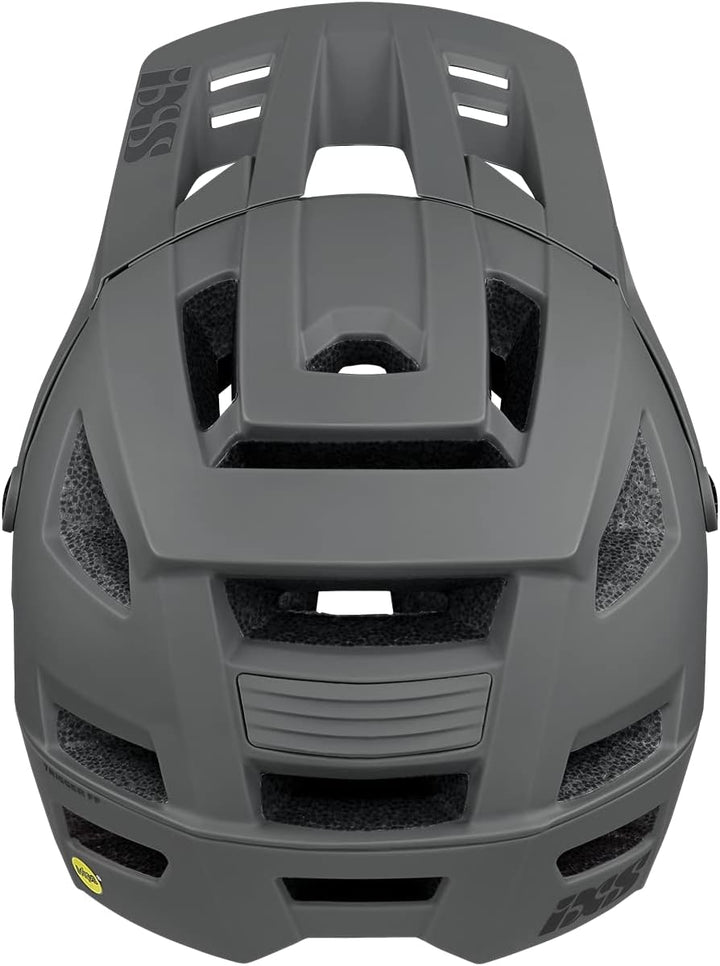 IXS Enduro MTB-Helm Trigger FF MIPS Olive Graphit L (58-62cm), Graphit L (58-62cm)