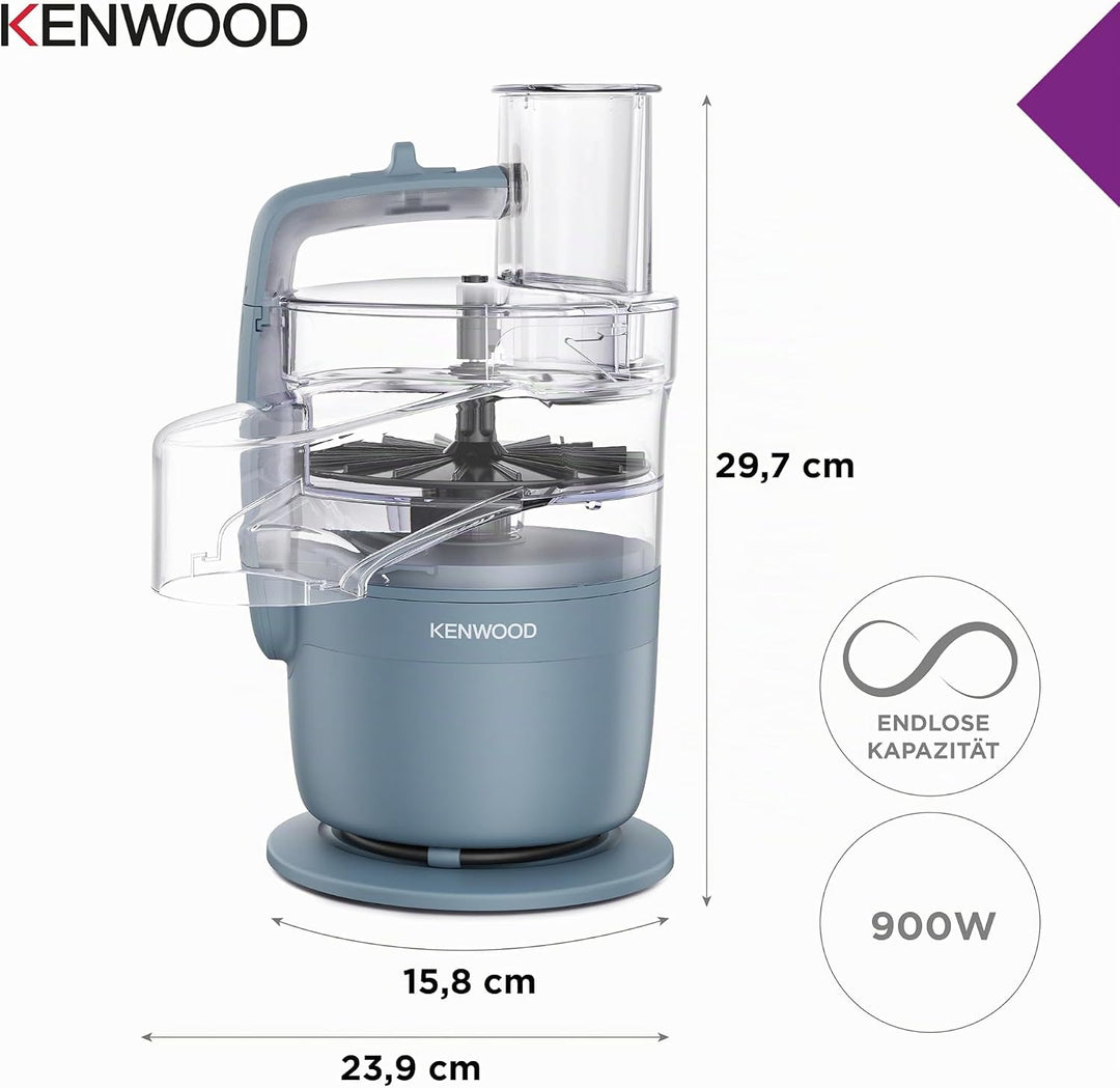 Kenwood MultiPro Compact – Kompakte Küchenmaschine mit Express Serve, Edelstahlmesser, Schneid- und
