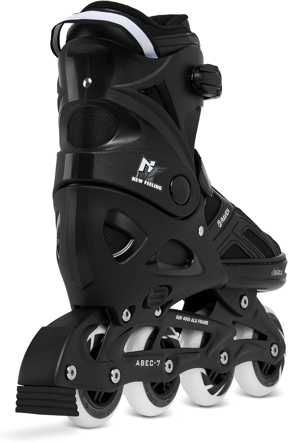 Raven Pulse Black/Mint 2in1 Verstellbare Schlittschuhe und Inline Skates - Inliner für Kinder und Er