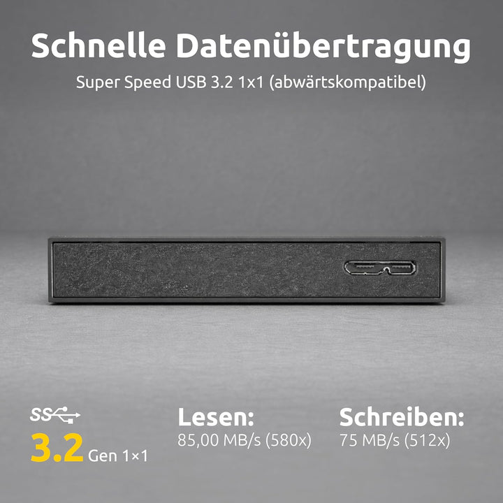 Intenso 6028680 Memory Board Portable Hard Drive 2TB, tragbare Externe Festplatte 2TB - 2,5 Zoll, 54