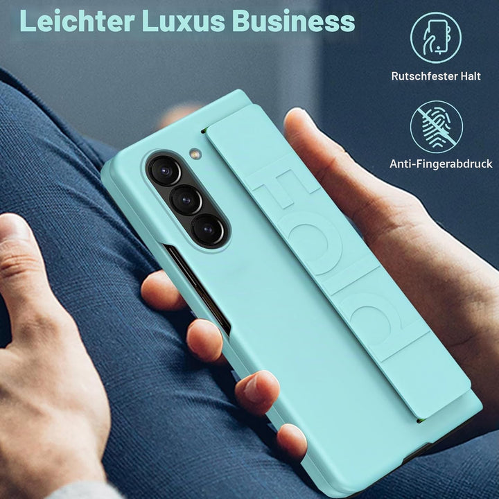 NINKI Kompatible Hand Strap Case für Samsung Galaxy Z Fold 5 Phone Hülle Frauen Männer, Ultra Slim/D