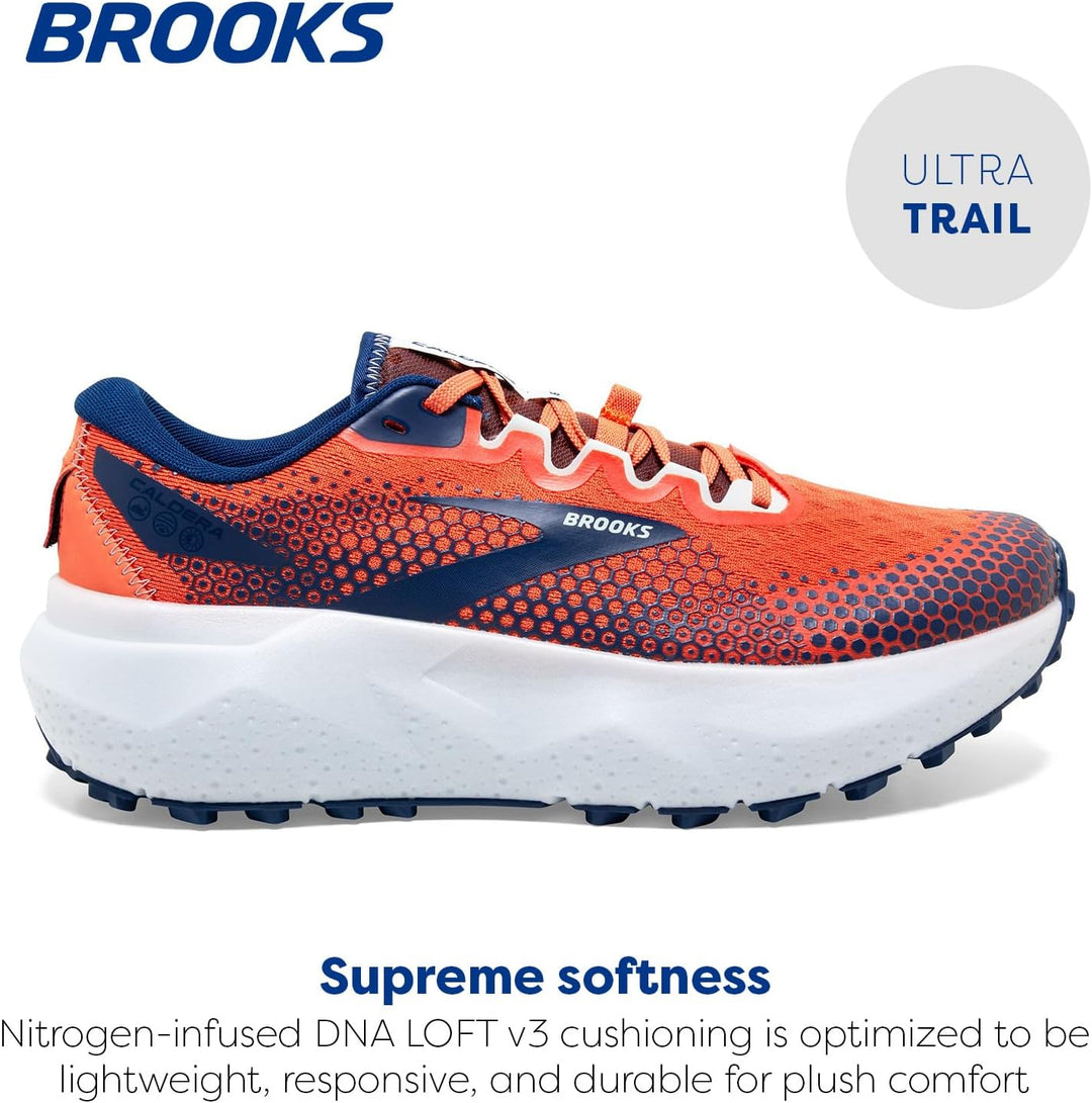 Brooks Herren Caldera 6 Sneaker 45.5 EU Firecracker Navy Blue, 45.5 EU Firecracker Navy Blue