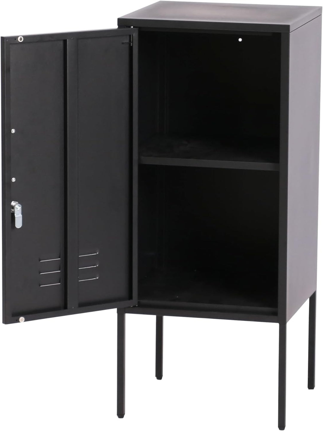 [en.casa] Nachtschrank Hausjärvi Nachttisch 82 x 35 x 35 cm Nachtkästchen Beistelltisch mit 1 Tür Me