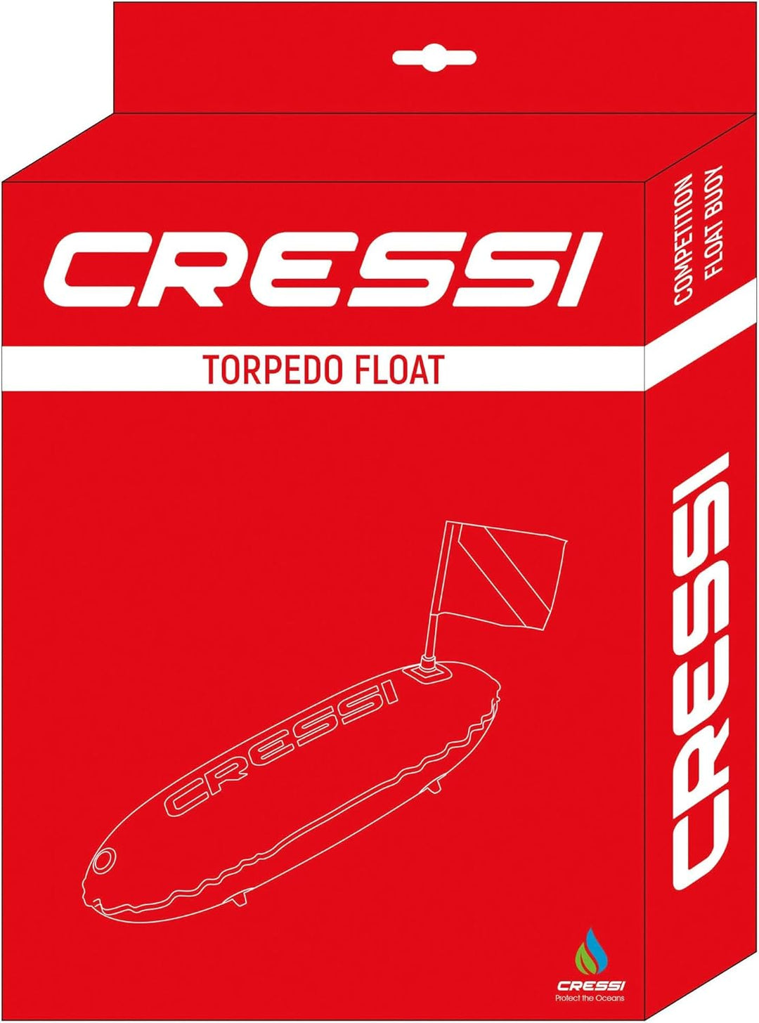 Cressi Premium Tauchen Boje Torpedo Float Fluoreszierend Orange, Torpedo Float Fluoreszierend Orange