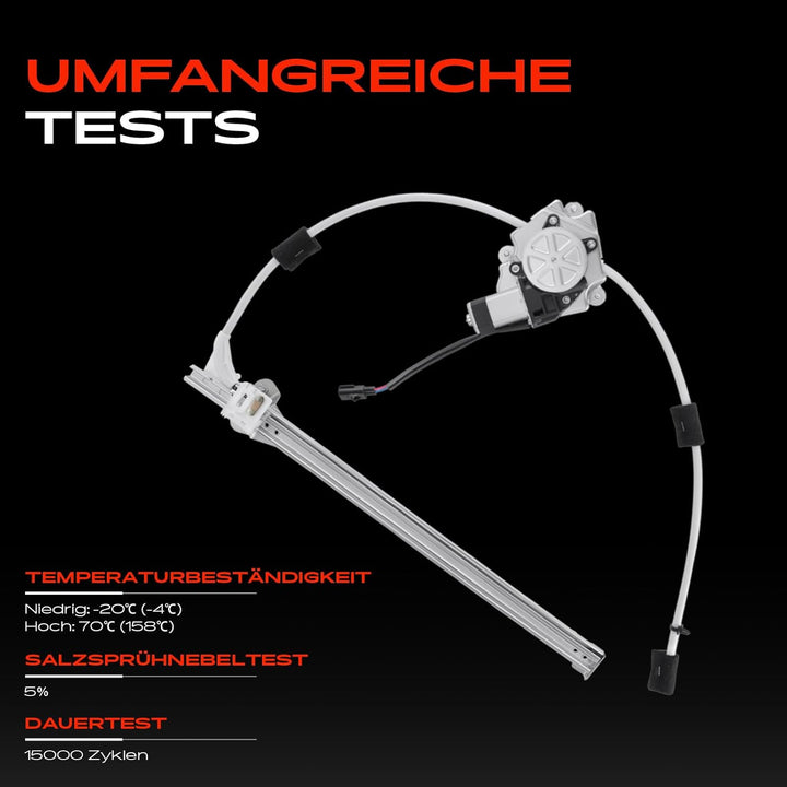Frankberg Fensterheber mit Motor Hinten Rechts Kompatibel mit Cherokee KJ SUV 2001-2008 55360034AJ