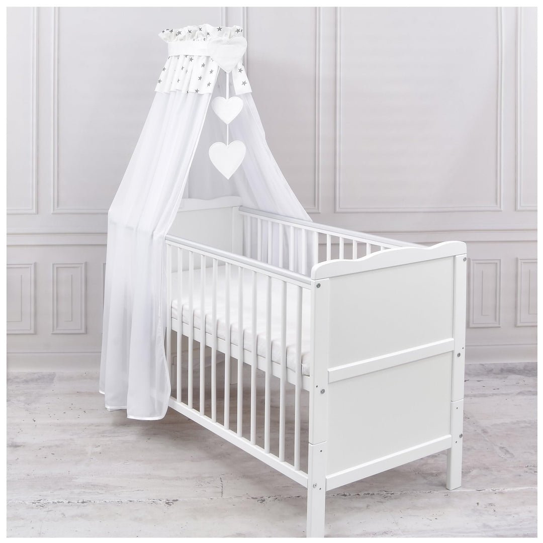 Generisch Baby Delux Babybett Himmel Betthimmel Chiffon Baldachin für Babybett Kinderbett Wiege Stub