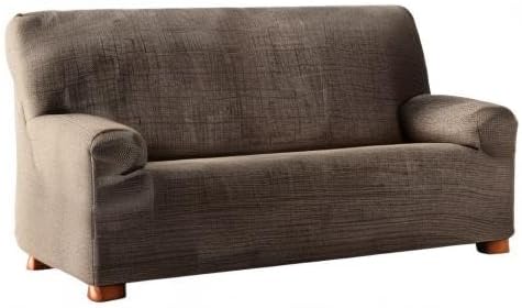 Eysa Achilles Aquiles elastisch Sofa überwurf 3 sitzer Farbe 07-braun, Polyester-Baumwolle, 37 x 29