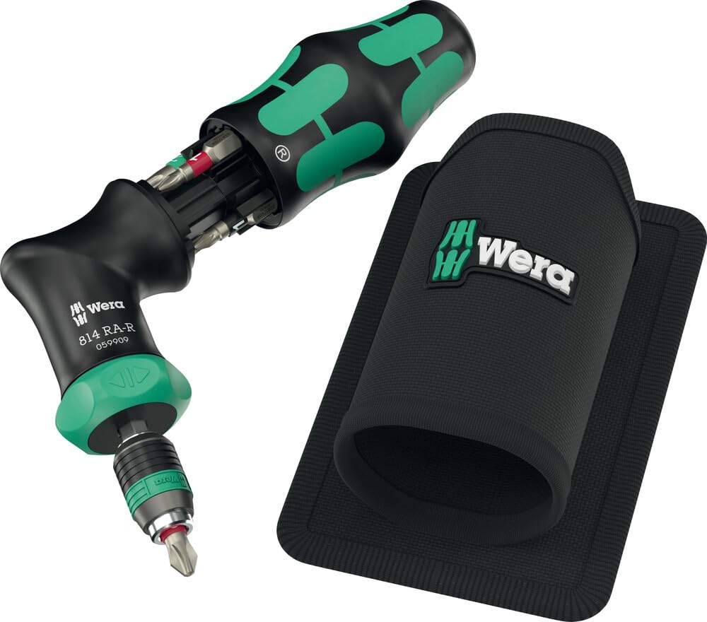 Wera 05051535001 Kraftform Kompakt Pistol RA-R 1, 7-teilig, Kraftform Kompakt Pistol RA-R 1