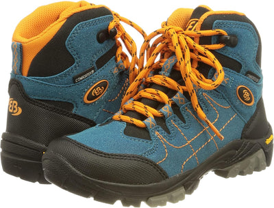 Brütting Unisex Kinder Mount Shasta Kids Hi Trekking-& Wanderstiefel 30 EU Petrol Schwarz Orange, 30