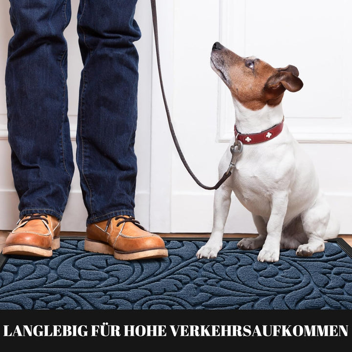 Yimobra Fussmatten - Innen und Aussen, Waschbar Fussmatte, Rutschfester Schmutzfänger Teppich für Ei