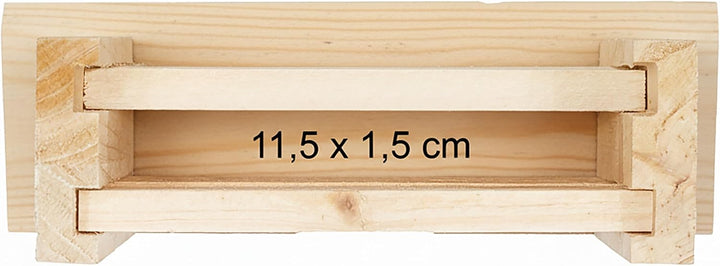 Relaxdays Fledermauskasten, 4er Set, Unterschlupf für Fledermäuse, unbehandeltes Holz, HBT: 25 x 18