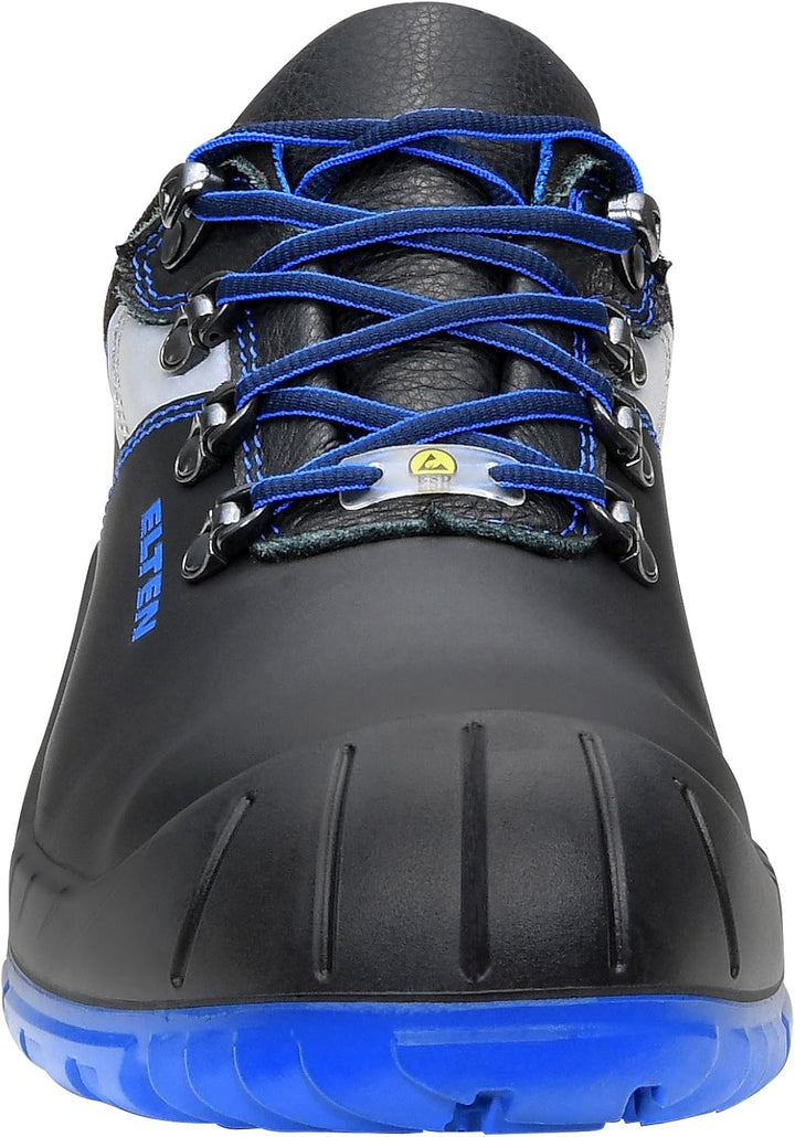 ELTEN Sicherheitsschuhe ALESSIO XW Low ESD S3, Damen und Herren, Lederschuh, robust, Blau, Stahlkapp