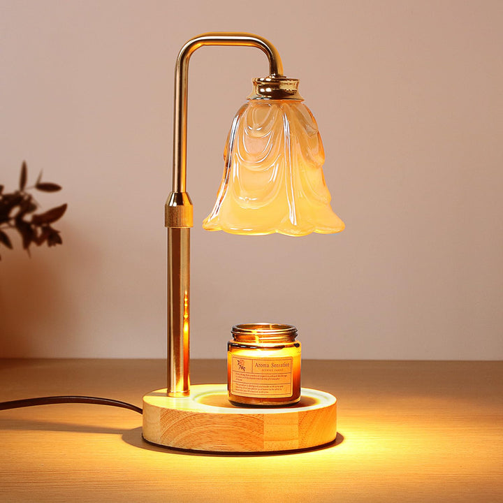 Candle Warmer Lamp with Timer Electric Adjustable Height Candle Warmer Dimmable Wax Warmer Lamp Jar