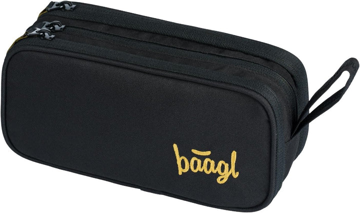Baagl Federmäppchen Turnbeutel Set 2-teilig Jungen Mädchen Schule - Gold | Ein robuster Gymsack und