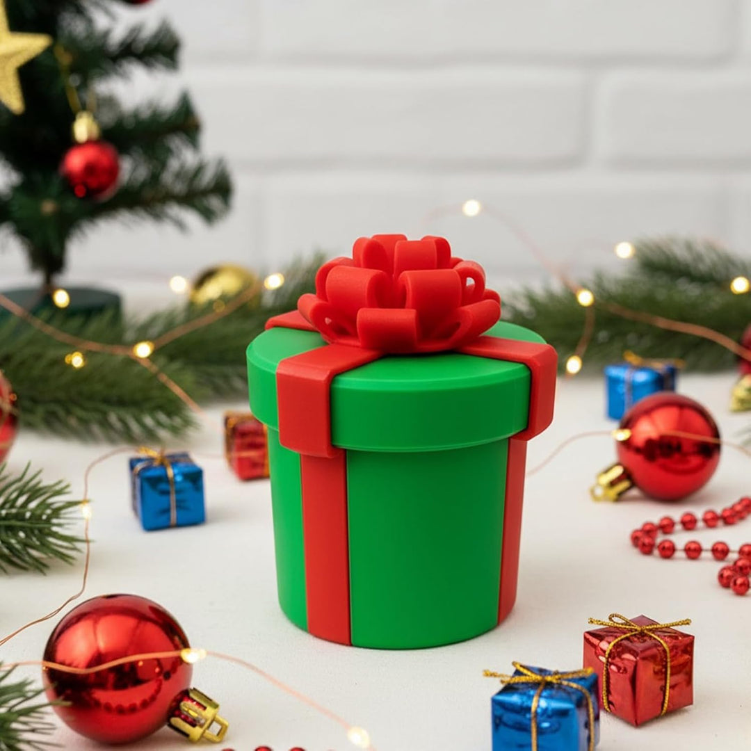 Generisch Streichbox, wirklich nervige Geschenkbox mit Drehaufbewahrung, Schraubboxen Streich, lusti