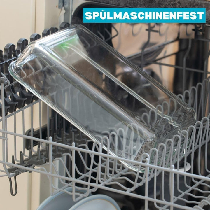 Igluu Meal Prep - Glas-Lasagneform mit luftdichtem Schnappverschluss-Deckel - Grosse rechteckige Bac