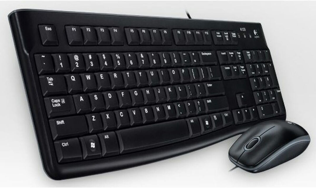 Logitech MK120 Kabelgebundenes Set mit Tastatur und Maus für Windows, CS SK QWERTY/Z layout - Schwar