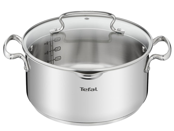 Tefal Duetto+ Kochtopf | Ø 24 cm | Alle Herdarten + induktionsgeeignet | einfache Reinigung in der S