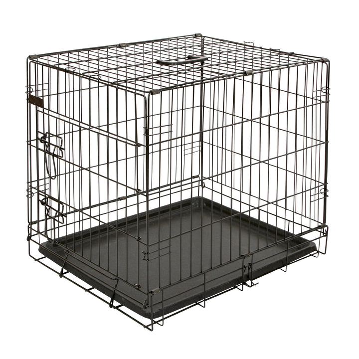 Kerbl 81364 Gittertransportbox, klappbar, 63 x 48 x 57 cm, 1 Tür, schwarz
