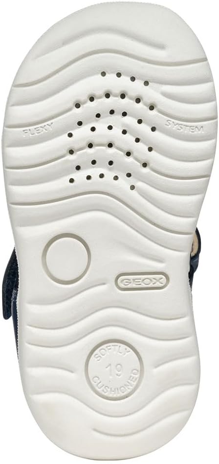 Geox Baby-Jungen B Macchia Boy Sandal 18 EU Avio White, 18 EU Avio White