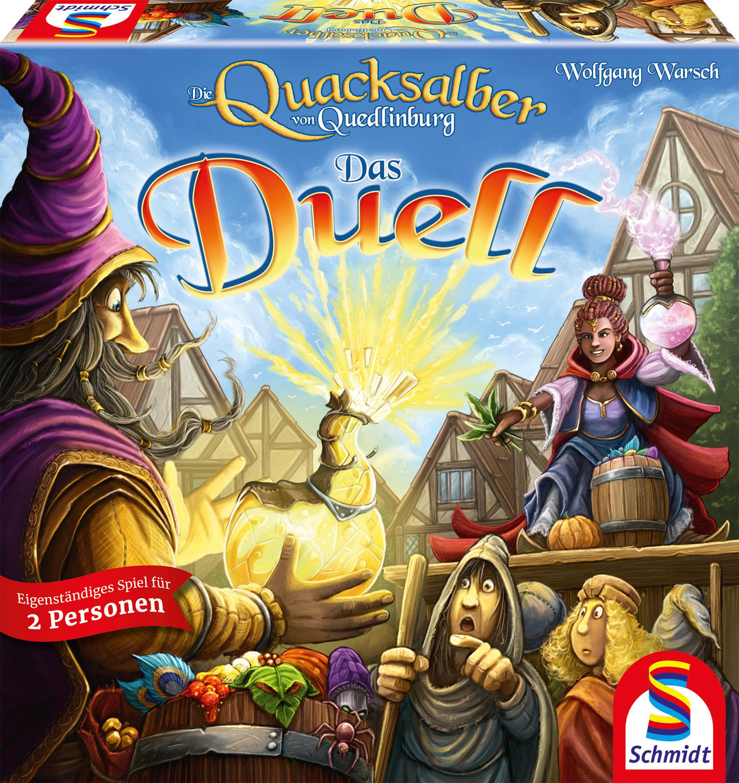Schmidt Spiele 49447 Die Quacksalber von Quedlinburg, Das Duell, Familienspiel 27 cm x 27 cm x 2.54
