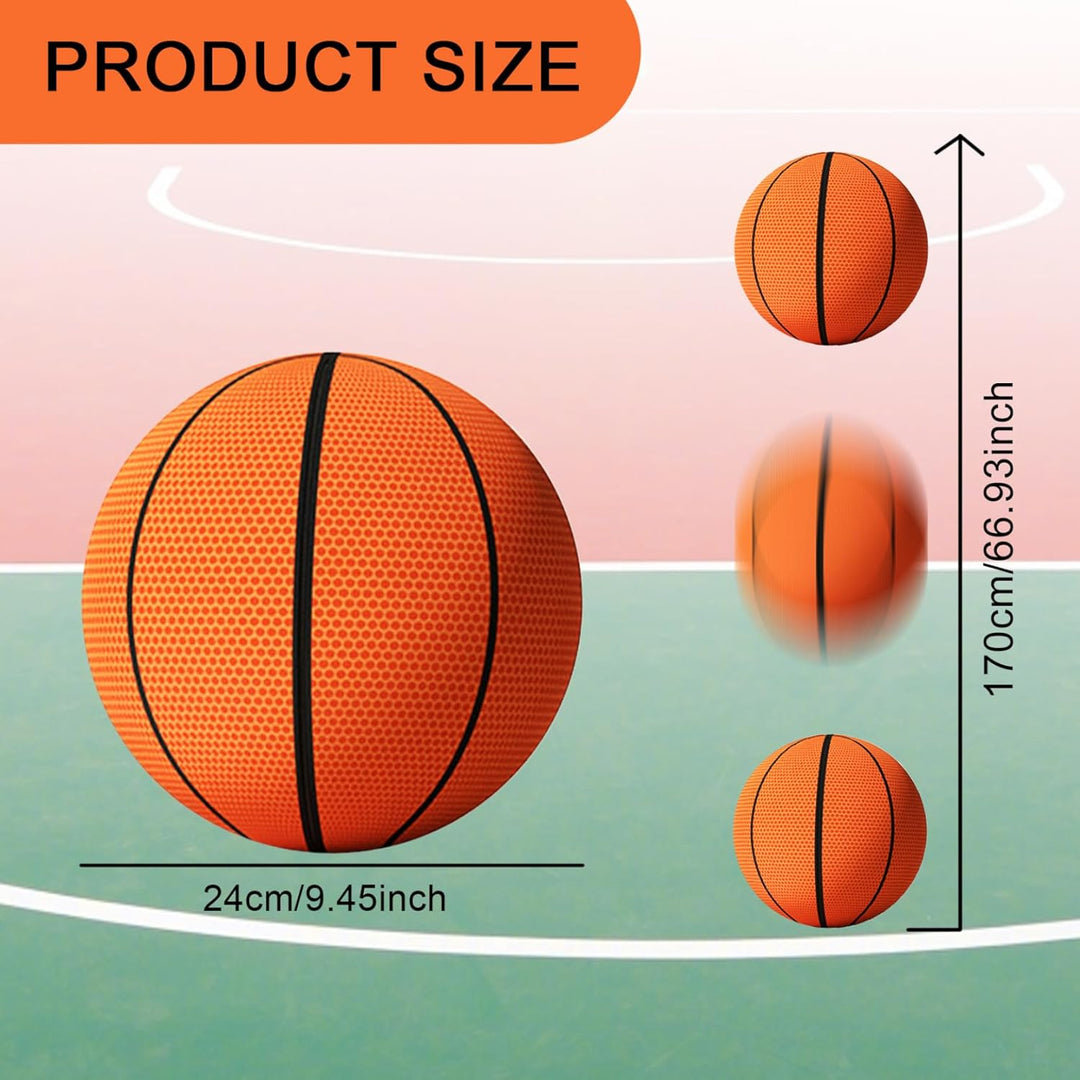 Silent-Basketball, Grösse 7. (9,5 Zoll), hochelastischer Airless-Basketball, abnehmbarer Schaumstoff