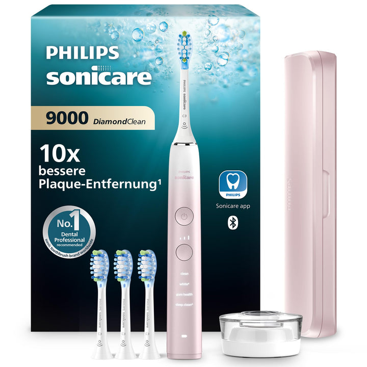 Philips Sonicare DiamondClean Elektrische Zahnbürste, 9000er Serie, Sonderedition – Schallzahnbürste