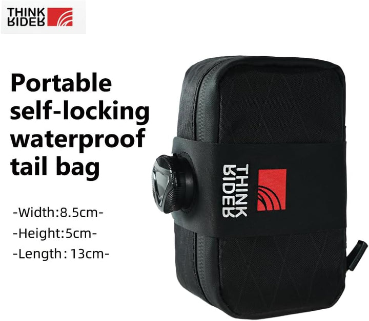 ThinkRider Fahrrad Satteltasche, Mini Fahrradsitz Tasche