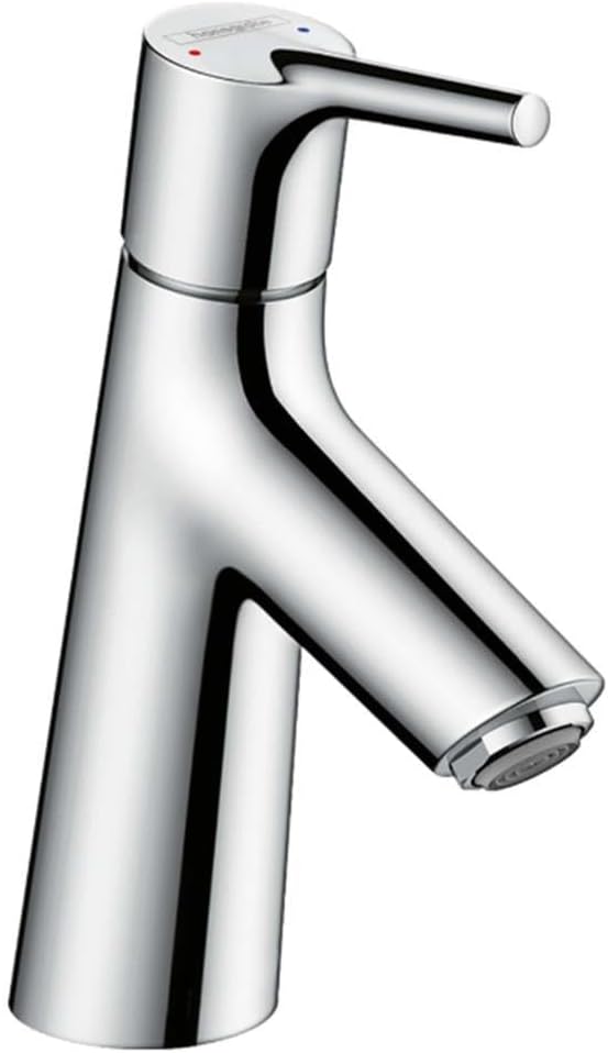 hansgrohe Wasserhahn Talis S (Armatur mit Auslauf Höhe 80mm und Zugstangen-Ablaufgarnitur) Chrom