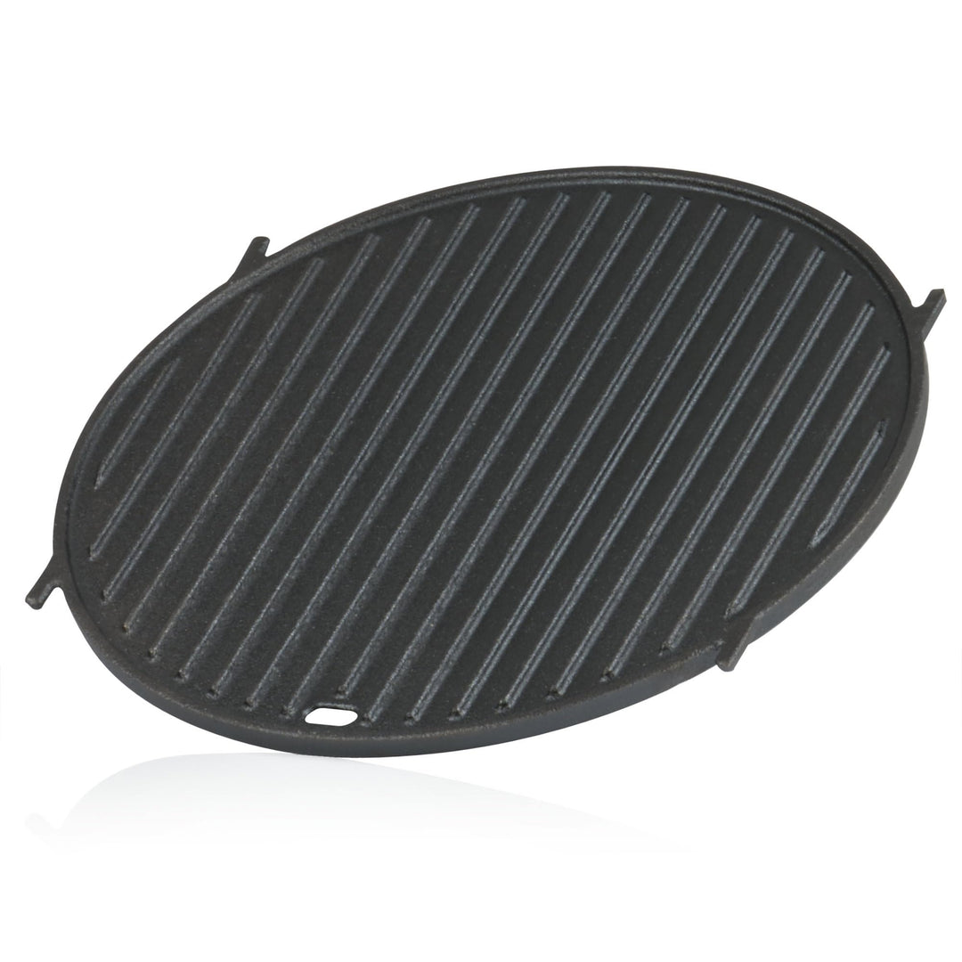 BBQ-Toro Gusseisen Grillplatte Ø 30 cm | Plancha Grillplatte für Grillrost System | Wendeplatte Rund