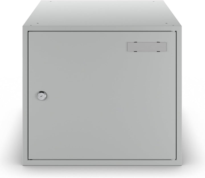 eurokraft | Schliessfachwürfel | antibakteriell | HxBxT 350 x 400 x 450 mm | lichtgrau RAL 7035