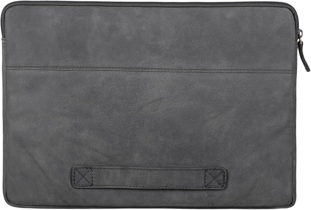 STILORD Murphy Laptoptasche 15.6 Zoll Leder Vintage Sleeve ideal als MacBooktasche 16 Zoll Laptop Hü