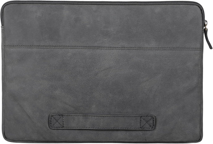 STILORD Murphy Laptoptasche 15.6 Zoll Leder Vintage Sleeve ideal als MacBooktasche 16 Zoll Laptop Hü