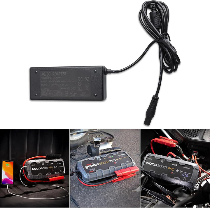 14V 4A Adapter Ersatz für NOCO XGC4 56W Starthilfe Powerbank Ladegerät Kompatibel mit GB70, GB75, GB