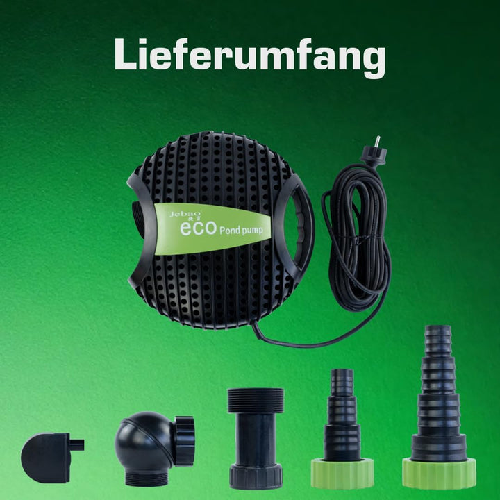 Jebao Teichpumpe Eco ATP18000 Liter Pumpe ECO-Technologie 17500 l/h 230V