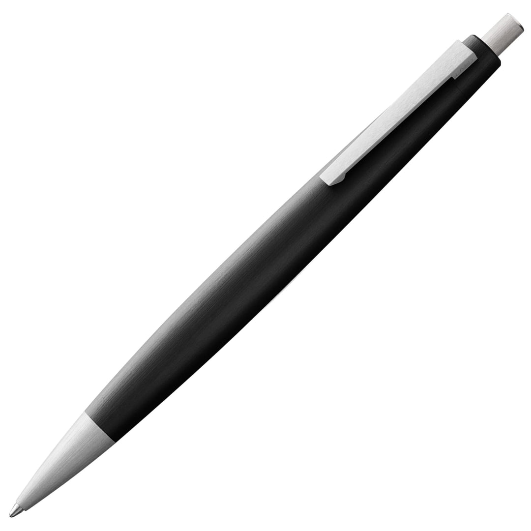 LAMY 2000 Kugelschreiber 201 – Kuli aus Polycarbonat und Edelstahl, strichmattiert in der Farbe Schw