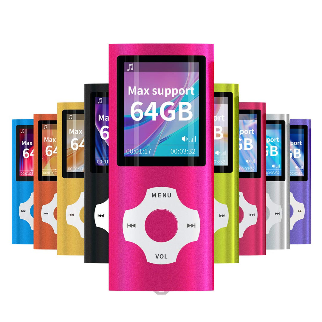 Mymahdi MP4 /MP3 beweglicher Spieler, Rosa mit 1.8 Zoll LCD-Schirm und Memory Einbauschlitz, maximal