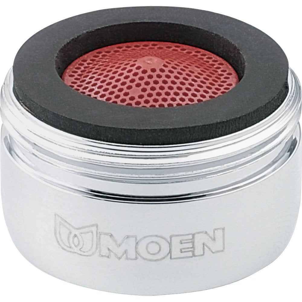 Moen 3919 2.2 GPM Male Thread Kitchen Faucet Aerator, Chrome, Pack of 1, Chrome