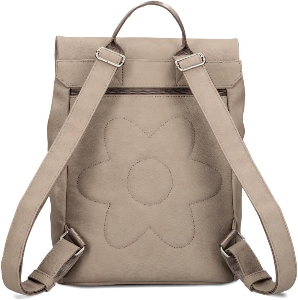 Zwei Damen City-Rucksack Mademoiselle.M MR13 Tagesrucksack 7 Liter, gepolstertes Laptopfach, Magnet-