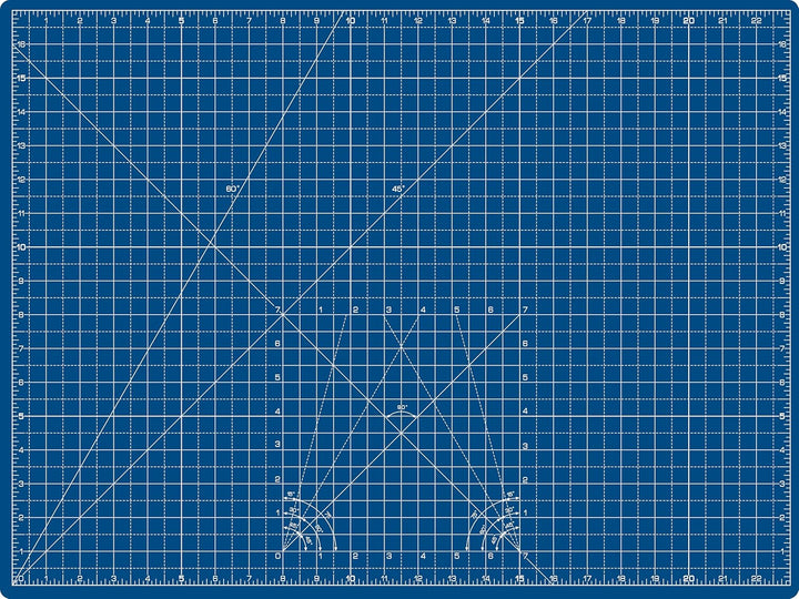 La Canilla Schneidematte A2 Selbstheilend (60x45 cm - 24x18") Cutting Mat Schneideunterlage für Bast